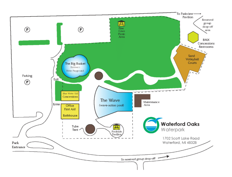 Waterford Oaks Waterpark Map and Brochure (2025 – 2023)