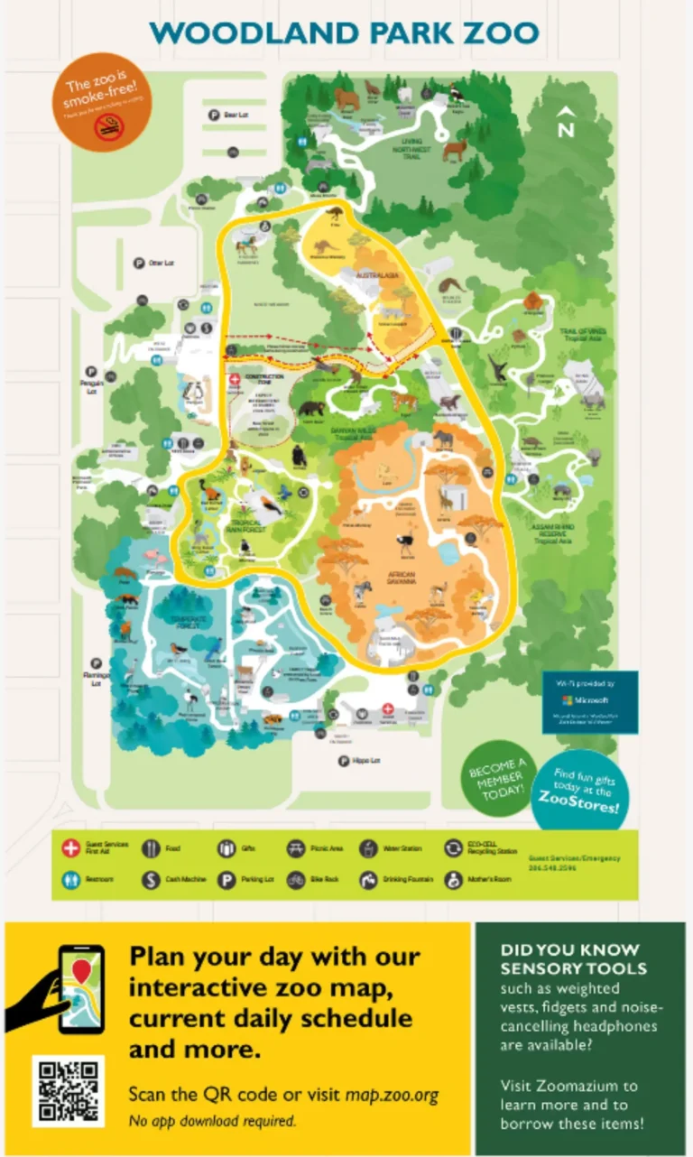 Woodland Park Zoo Map 2025