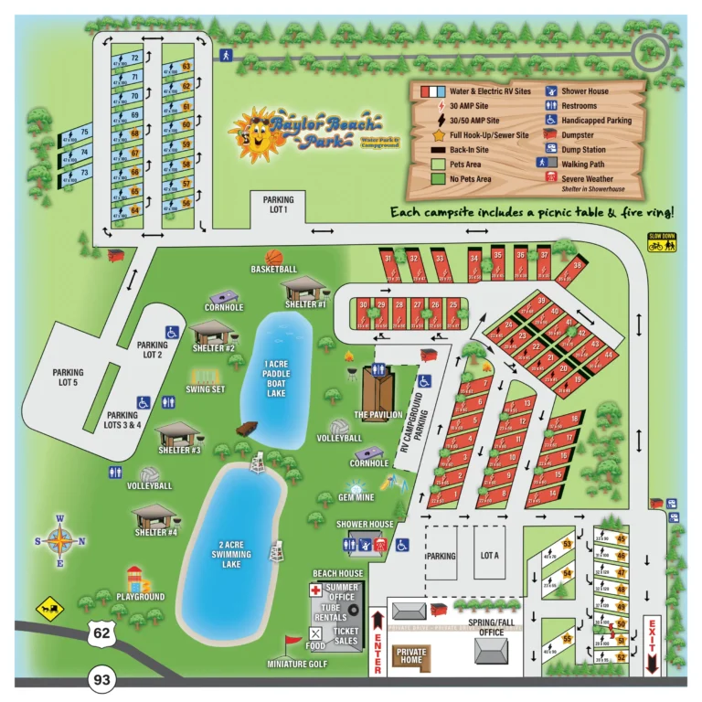 Baylor Beach Park Map 2023