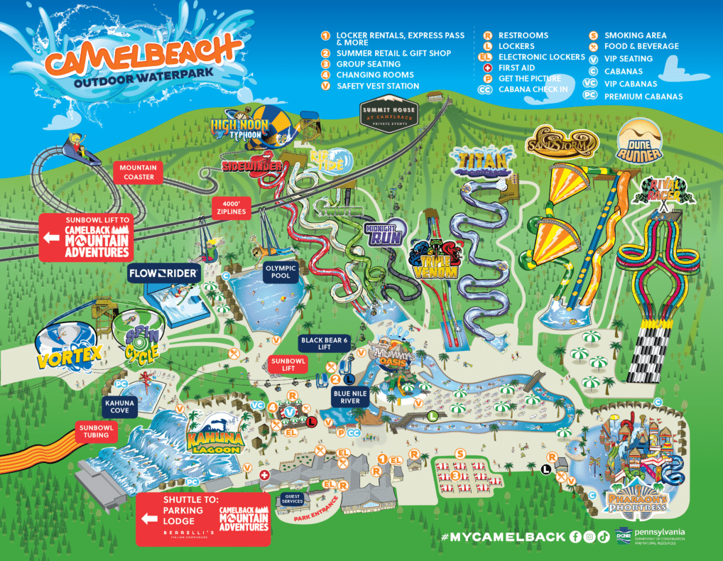 Camelbeach Outdoor Waterpark at Camelback Resort in Pennsylvania