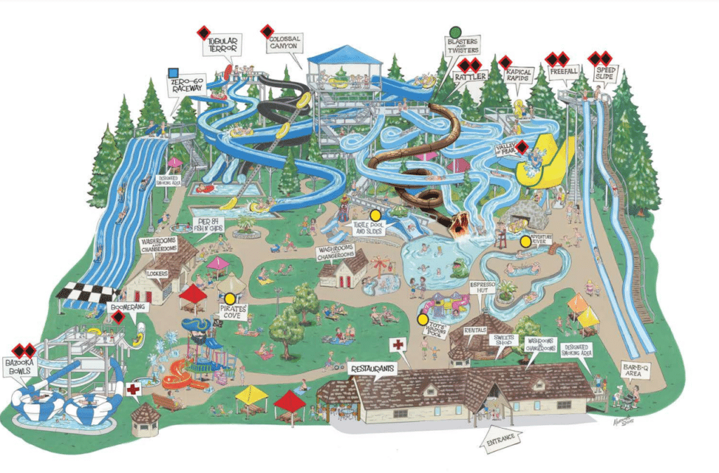 Cultus Lake Waterpark Map 2018