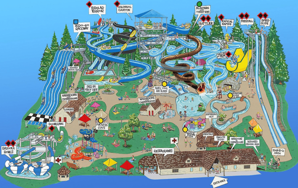 Cultus Lake Waterpark Map 2019