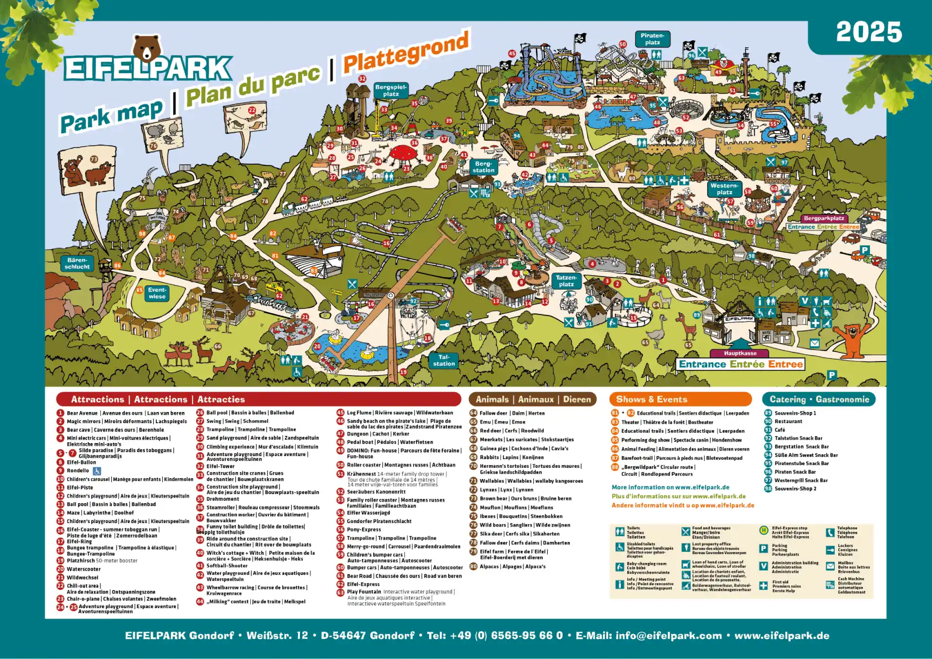 Eifelpark Map 2025