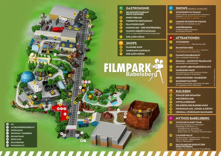 Filmpark Babelsberg Map 2024