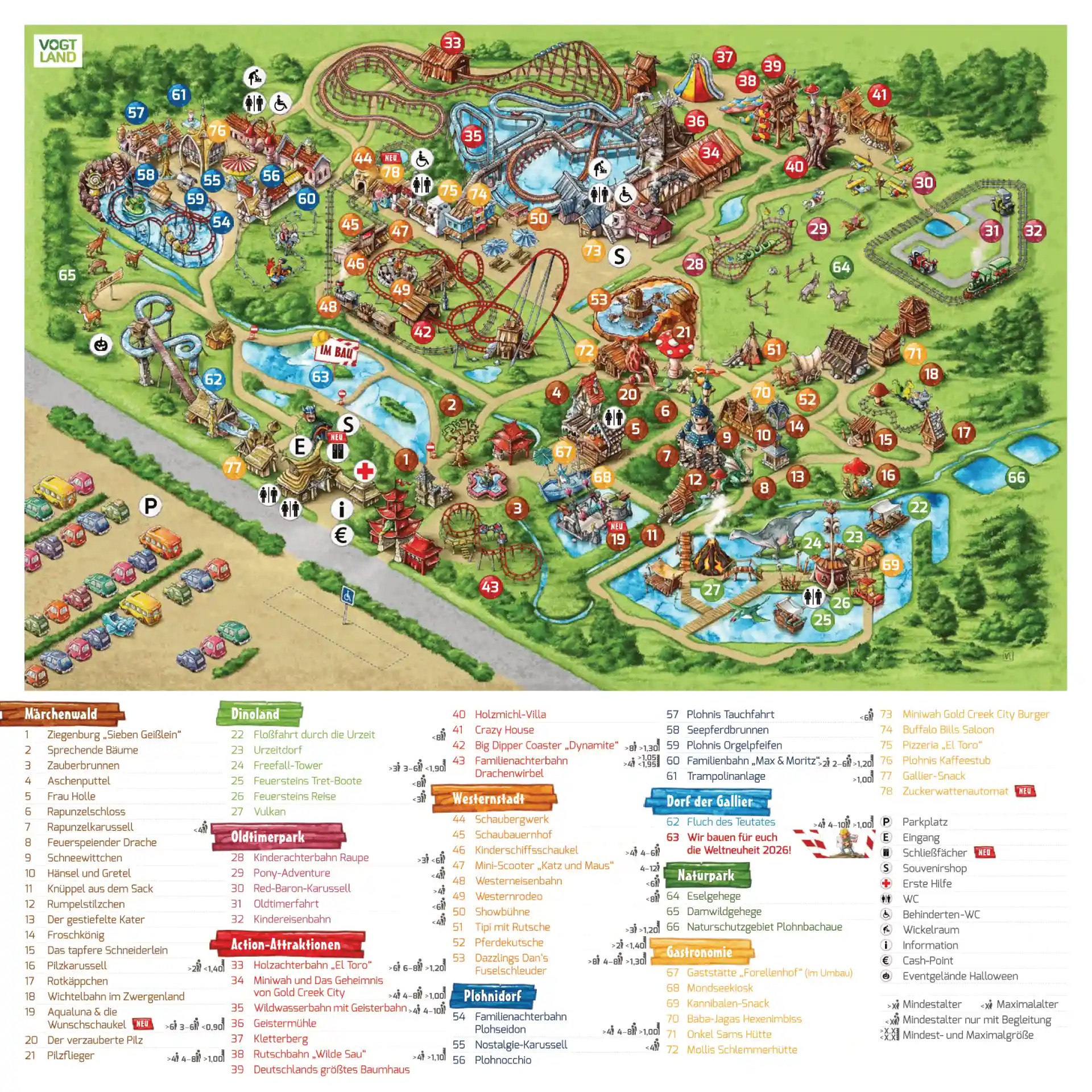 Freizeitpark Plohn Map 2025