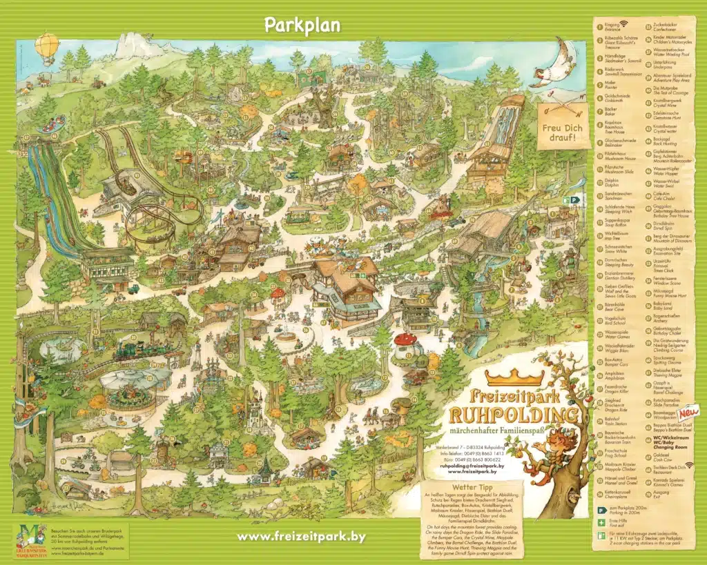 Freizeitpark Ruhpolding Map 2021