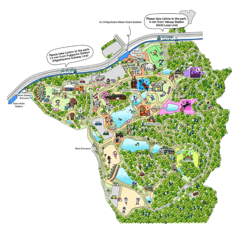 Ghibli Park Map 2023
