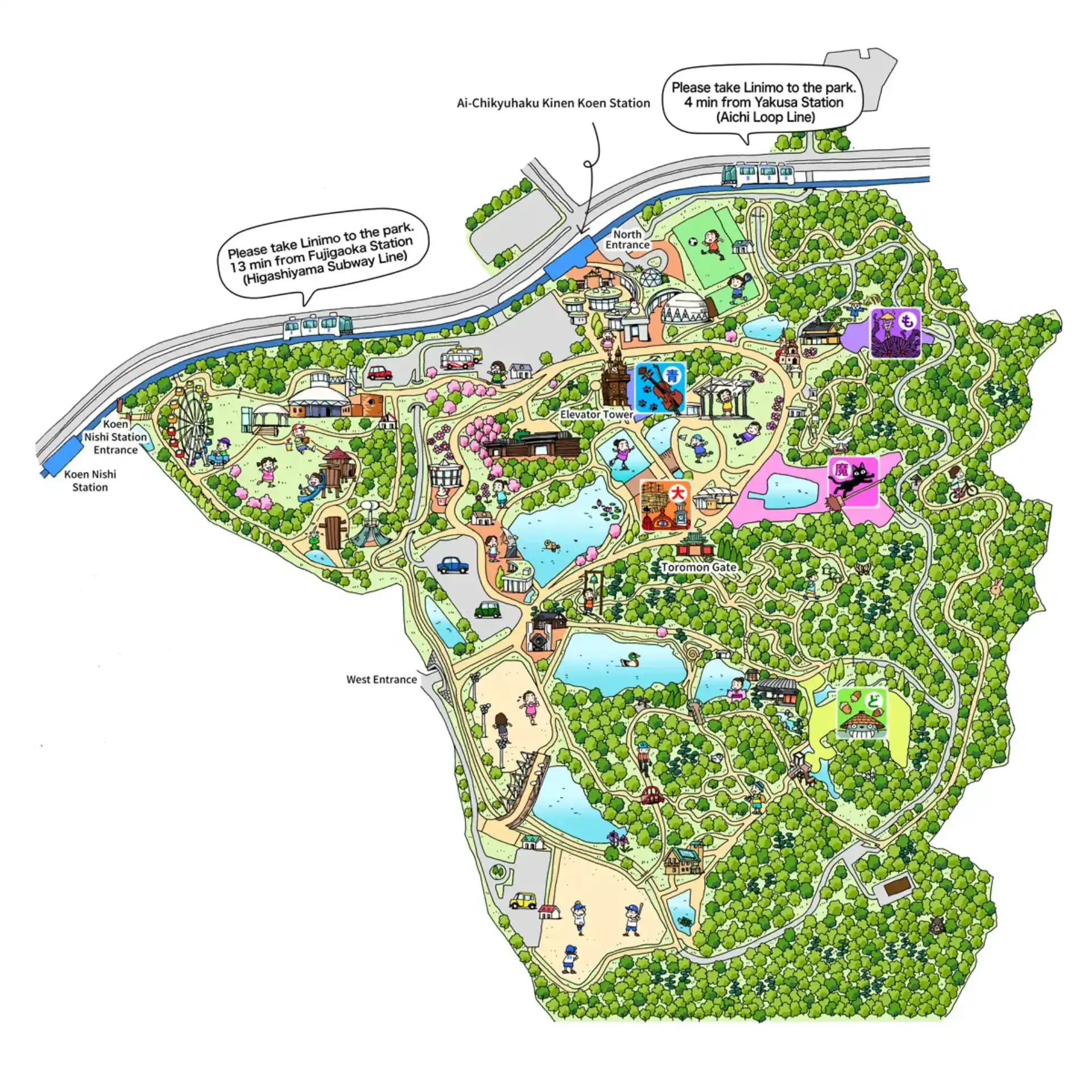 Ghibli Park Map 2025