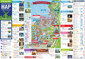 Huis Ten Bosch Map and Brochure (2024 - 2017) | ThemeParkBrochures.net