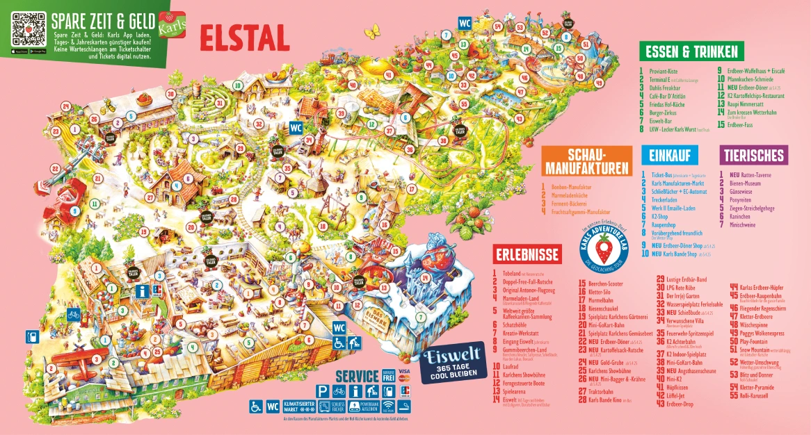 Karl's Adventure Village Map 2025