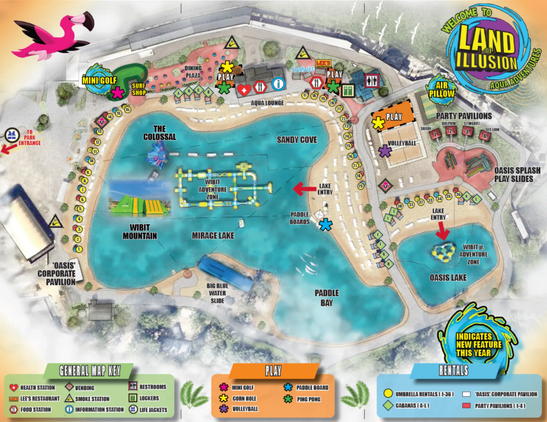 Land of Illusion Adventure Park Map 2025