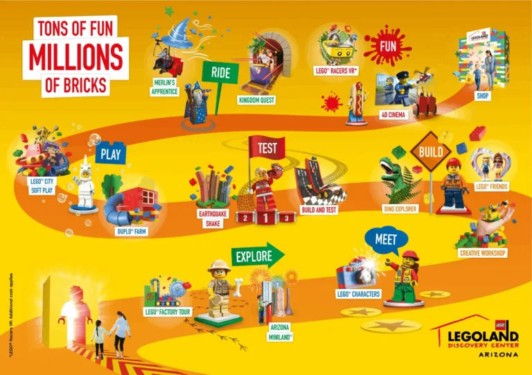 Legoland Discovery Center Arizona Map 2025