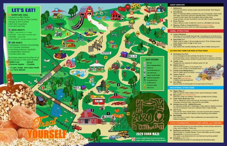 Lucky Ladd Farms Map 2020