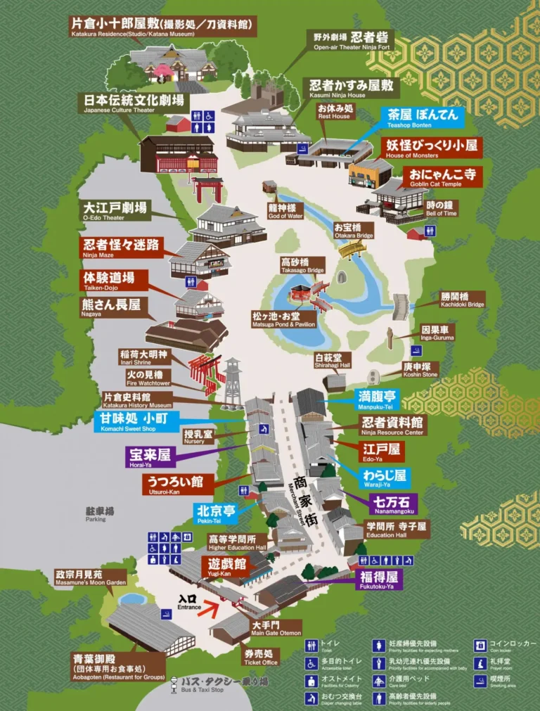 Noboribetsu Date Jidai Village Map 2025