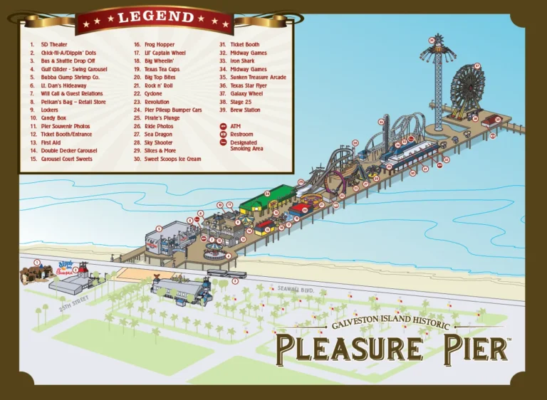 Pleasure Pier Map 2025