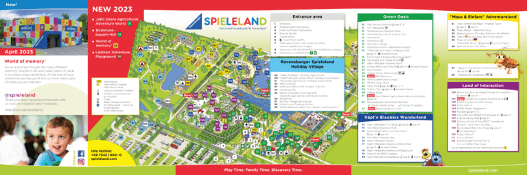 Ravensburger Spieleland Map and Brochure (2025 – 2007)
