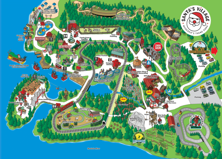 Santa’s Village Muskoka’s Theme Park Map and Brochure (2018 – 2025)