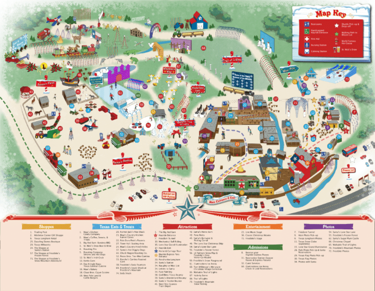 Santas Wonderland Map 2023