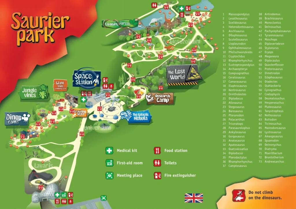 Saurier Park Map 2023