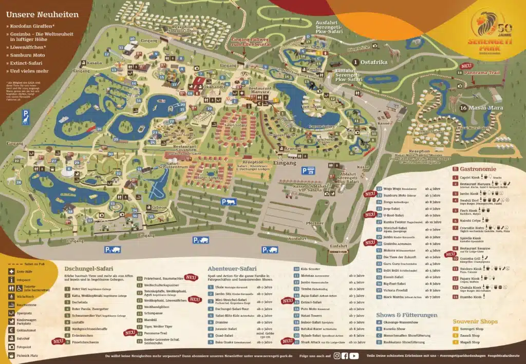 Serengeti Park Hodenhagen Map 2024