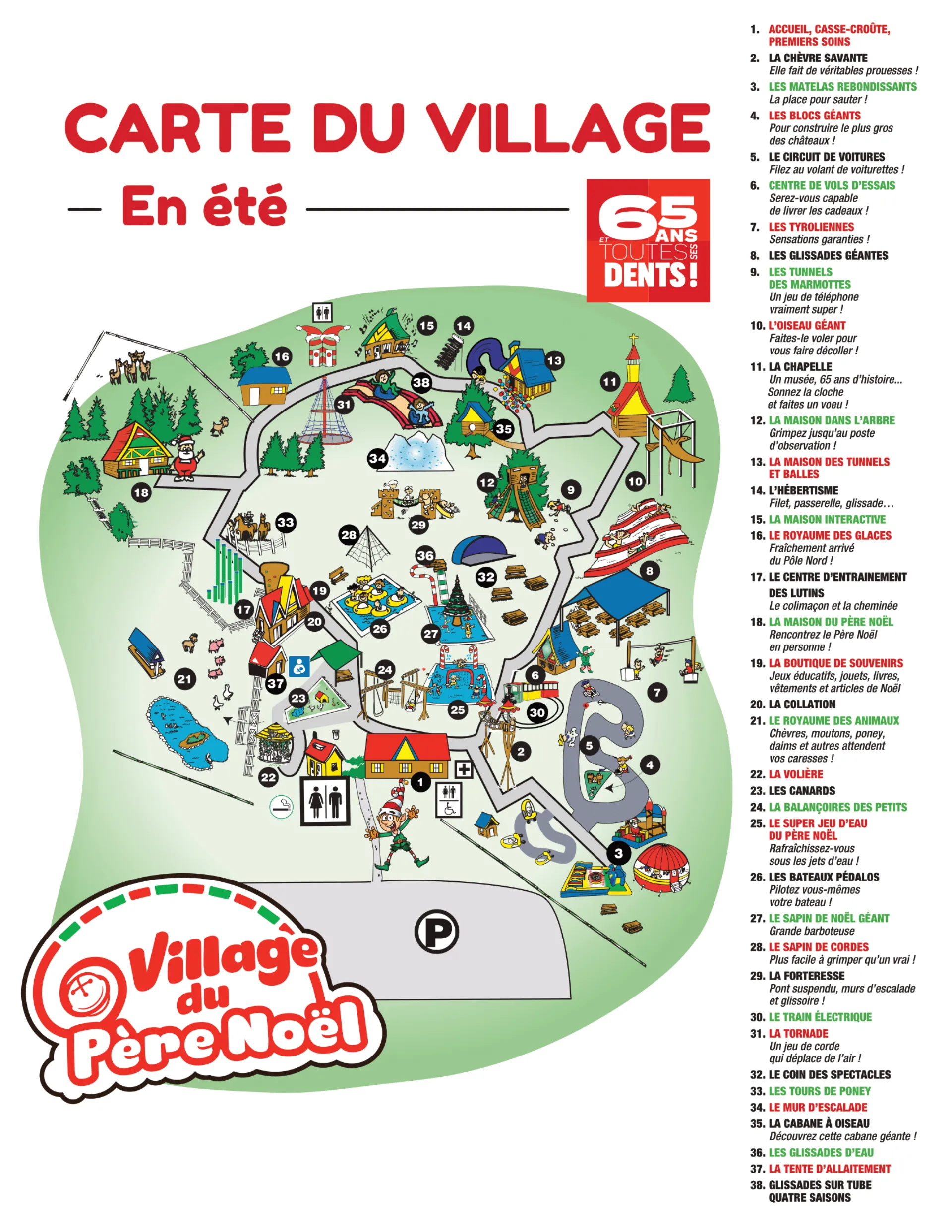 Village Du Père Noël Inc Map 2025-1