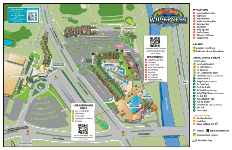 Wild WaterDome Indoor Waterpark Map 2024-1