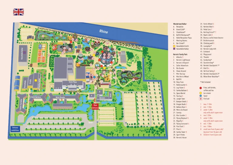 Wunderland Kalkar Map 2023