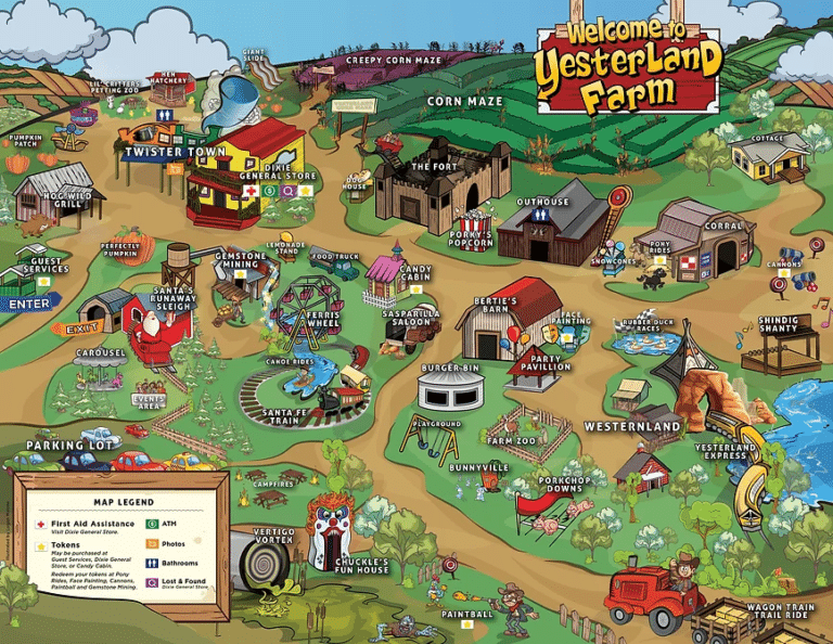 Yesterland Farm Map 2018