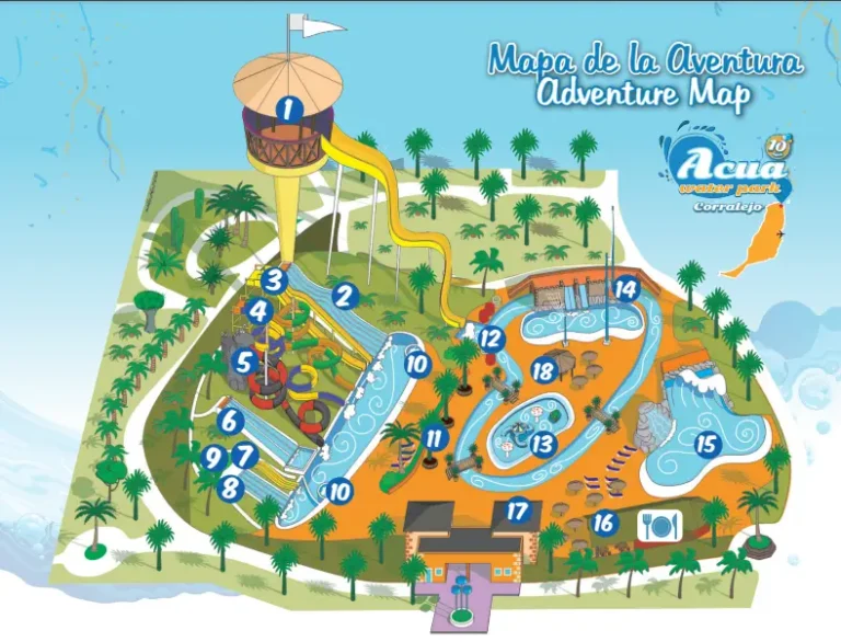Acua Water Park Map 2023