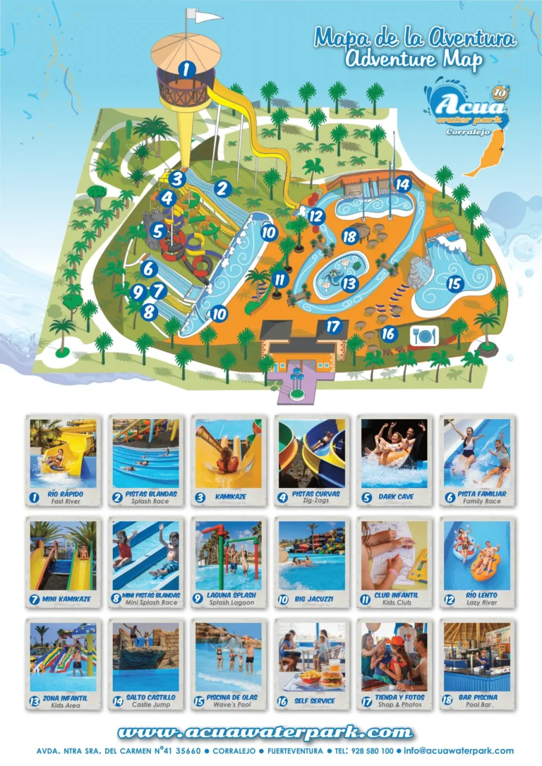 Acua Water Park Map 2024