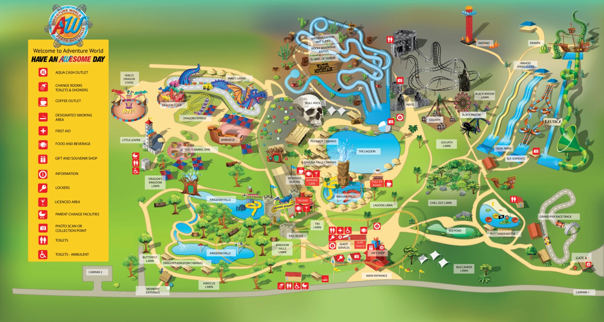 Adventure World Australia Map 2025