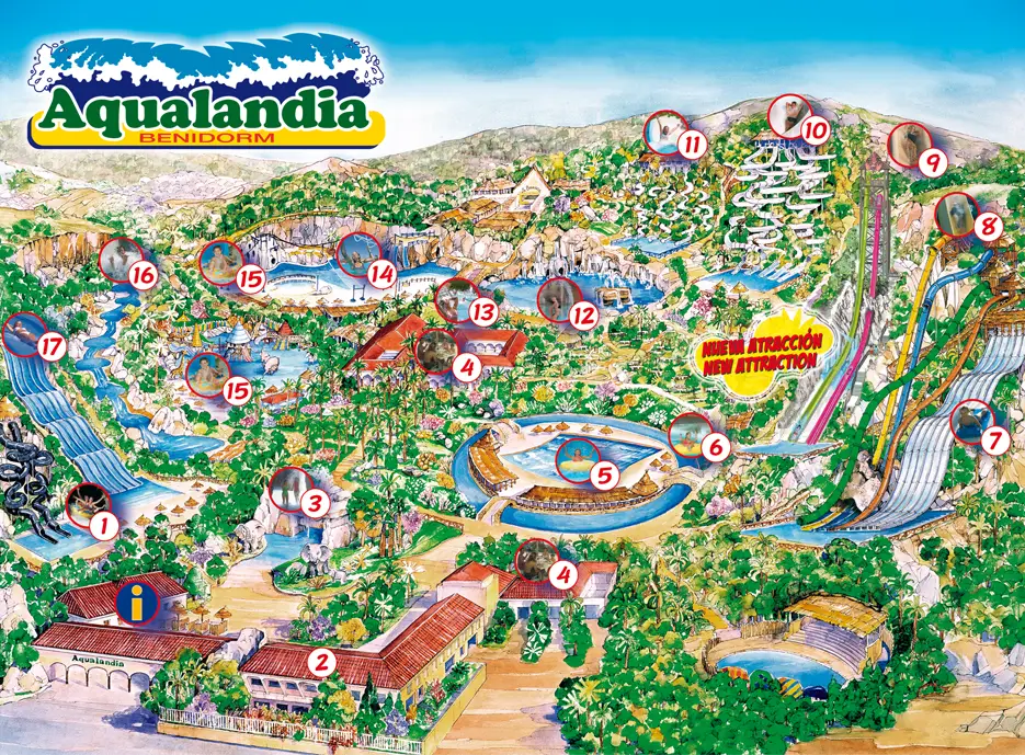 Aqualandia Benidorm Map 2024