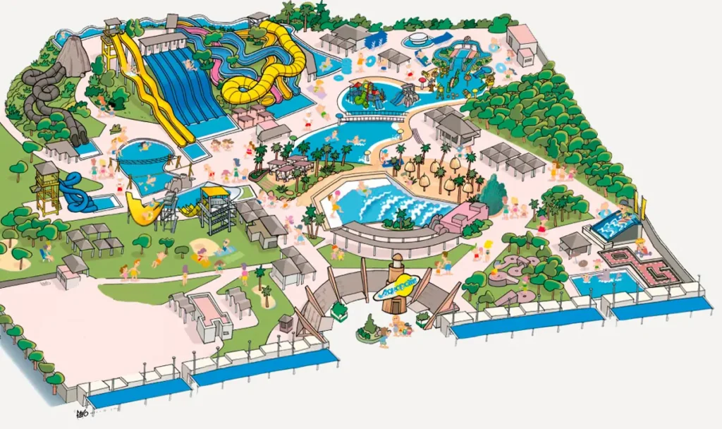 Aquopolis Costa Daurada Map 2023