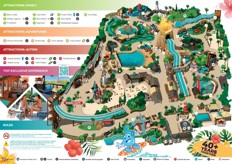 Caneva Aquapark Map 2023
