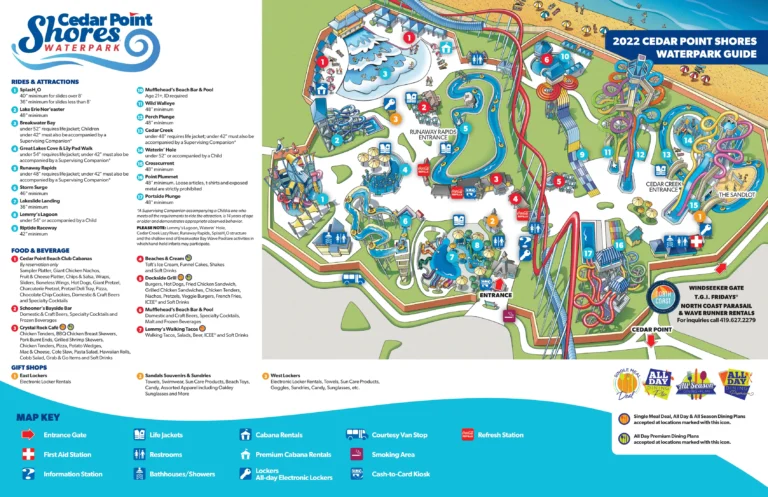 Cedar Point Shores Map 2022