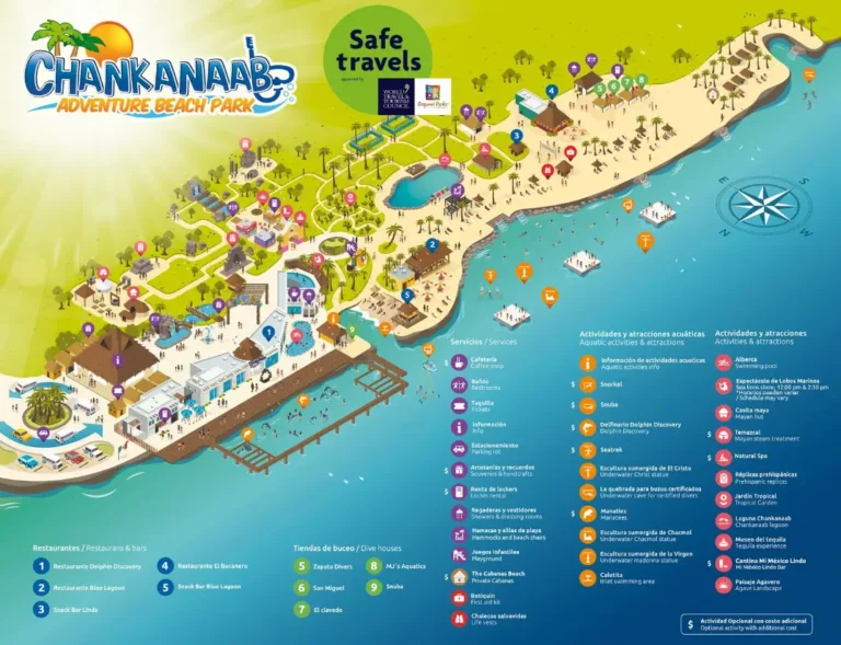 Chankanaab Beach Adventure Park Map 2023