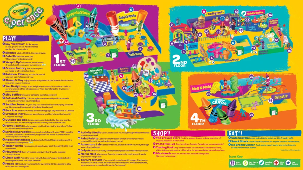 Crayola Experience Map 2023