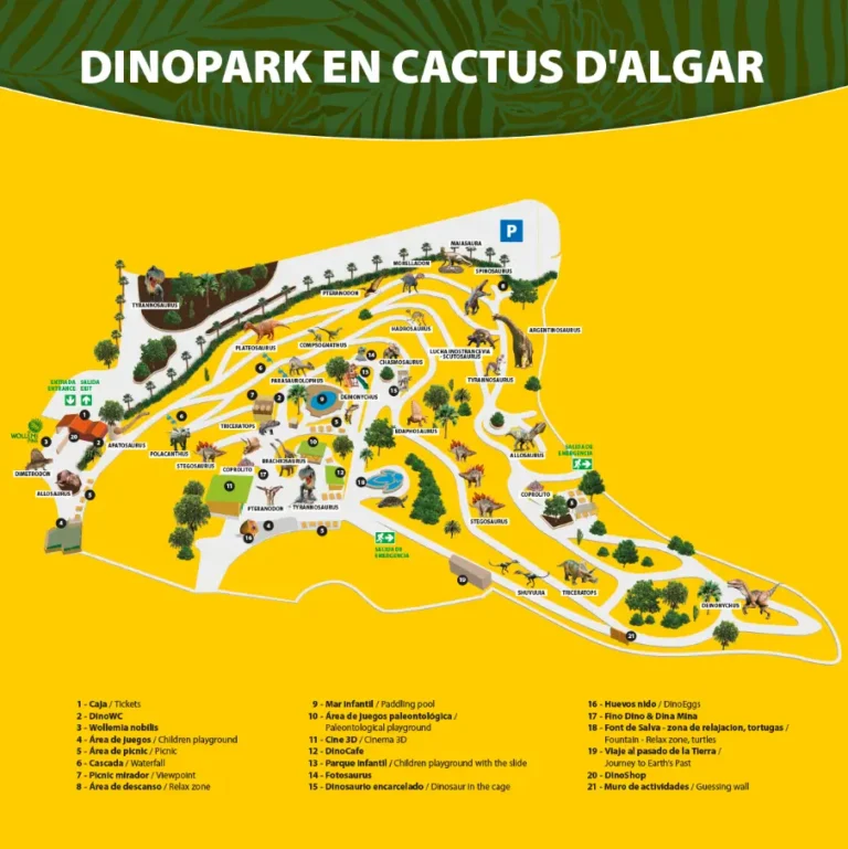 Dinopark Algar Map 2022