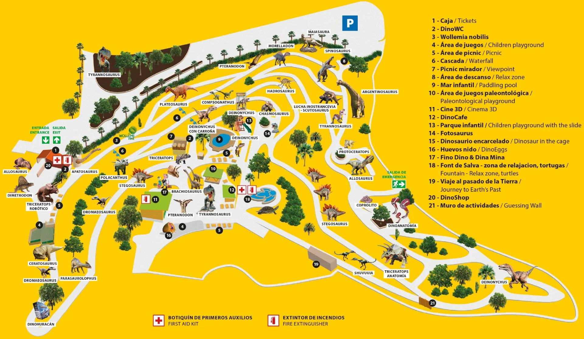 Dinopark Algar Map 2025