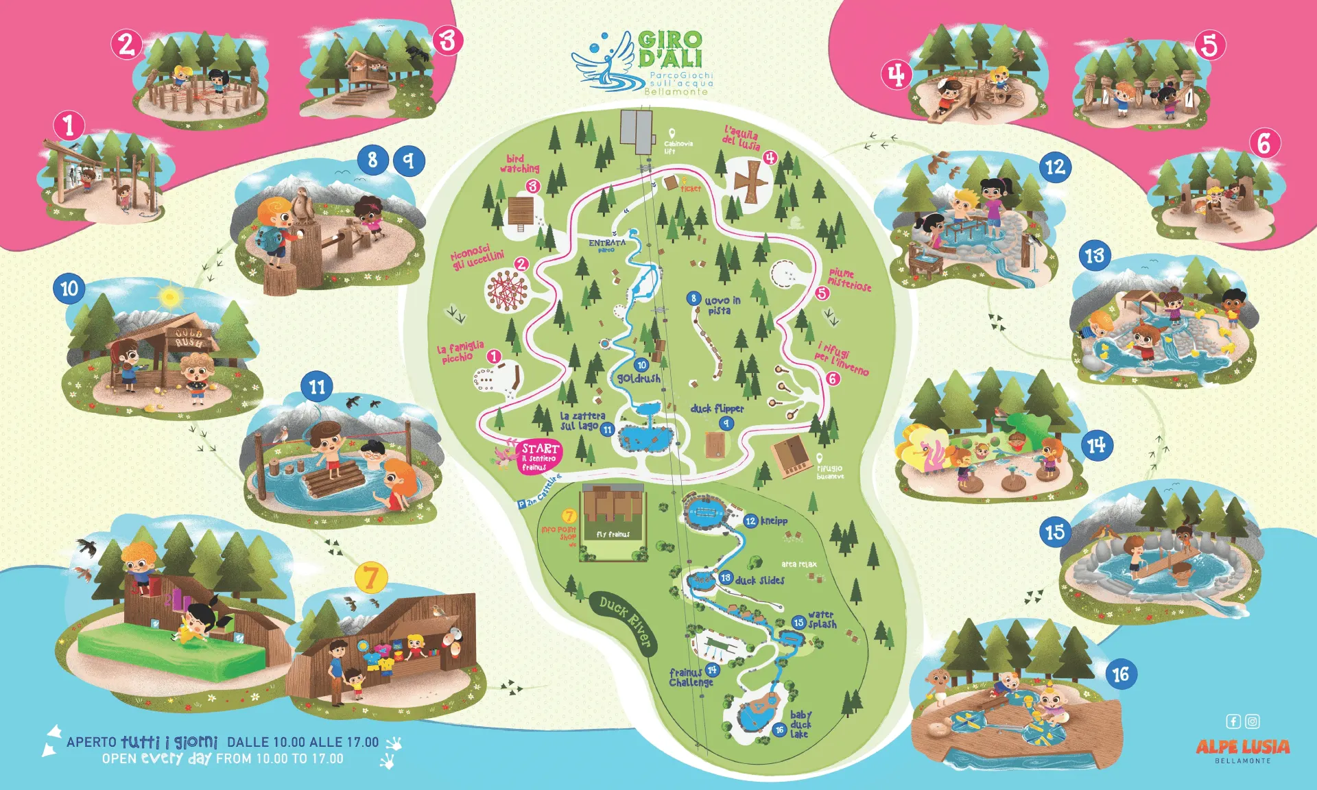 Giro D’Ali Parco Giochi Acquatico Map 2025