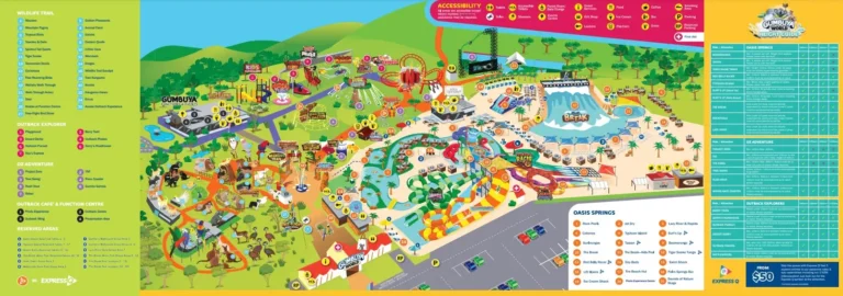 Gumbuya World Theme Park Map 2025