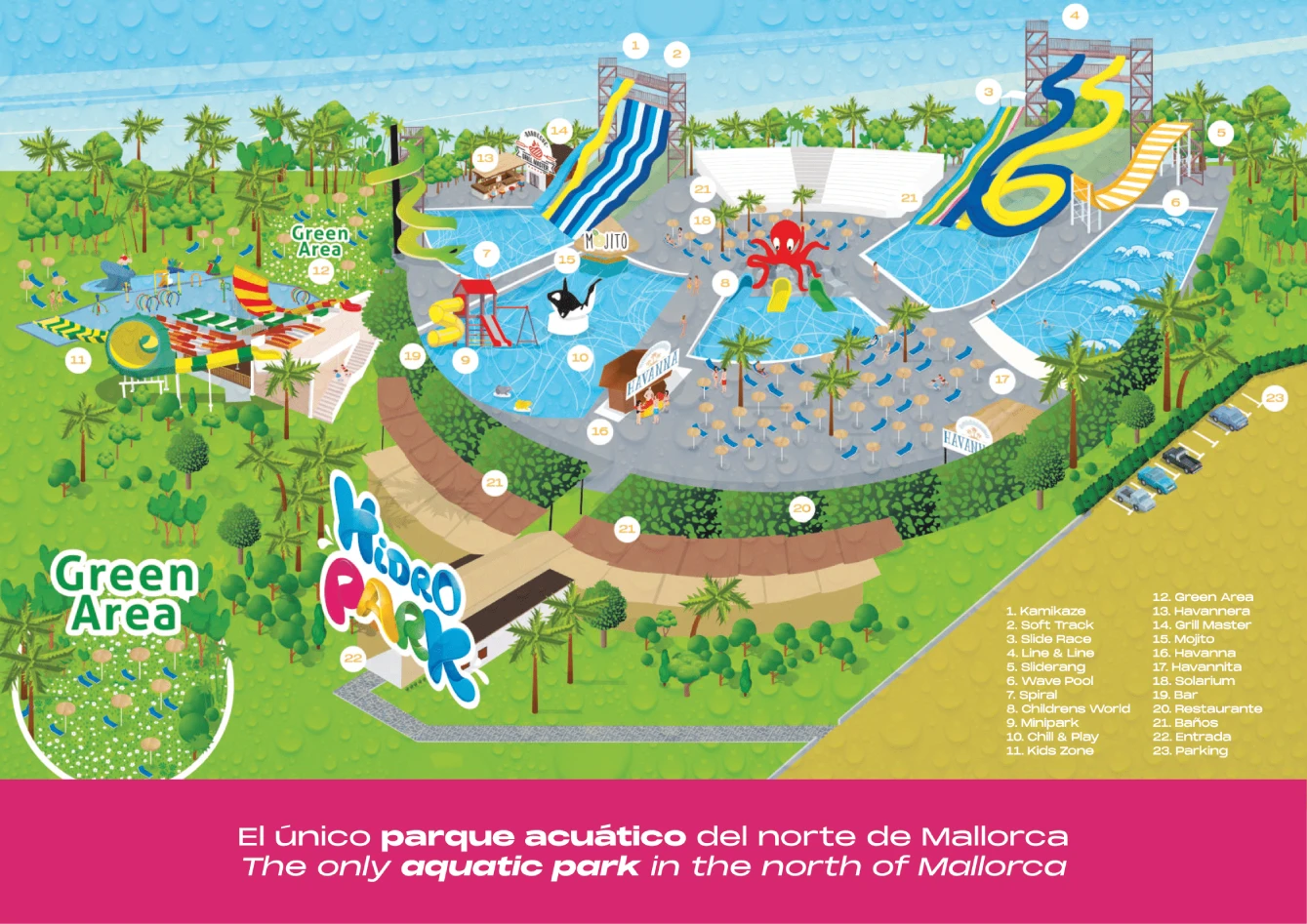 Hidropark Alcúdia Map 2025