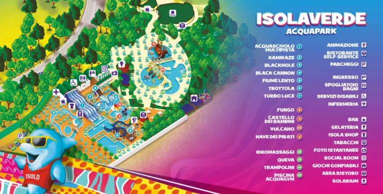 Isola Verde Acqua Park Map 2023