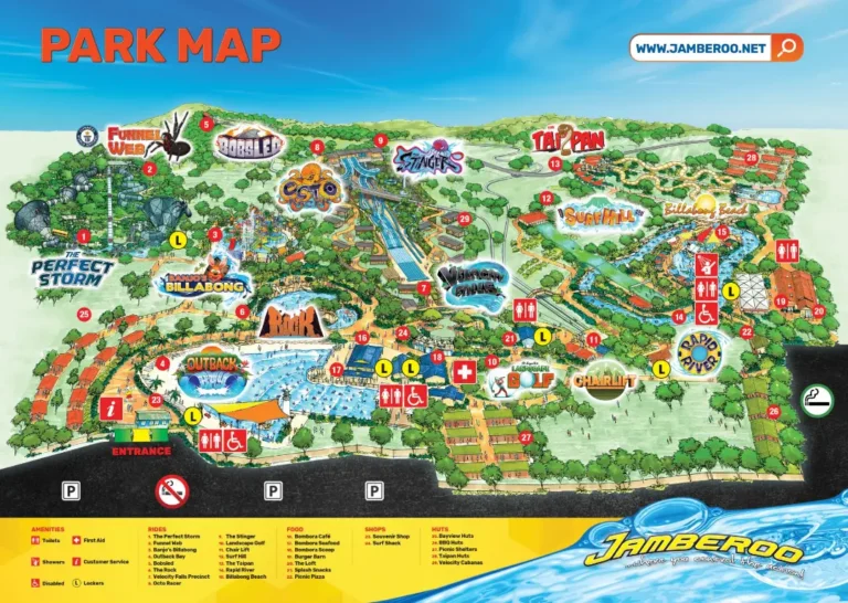 Jamberoo Action Park Map 2023