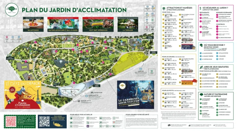 Jardin d'Acclimatation Map 2025