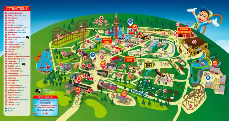 Kingoland, Amusement Park Map 2023