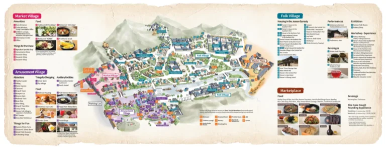 Korean Folk Village Map 2023