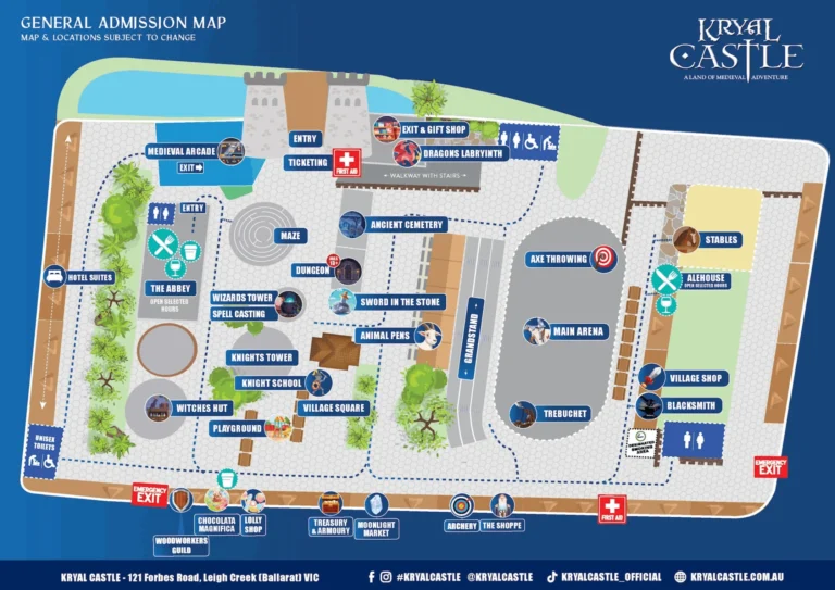 Kryal Castle Map 2025