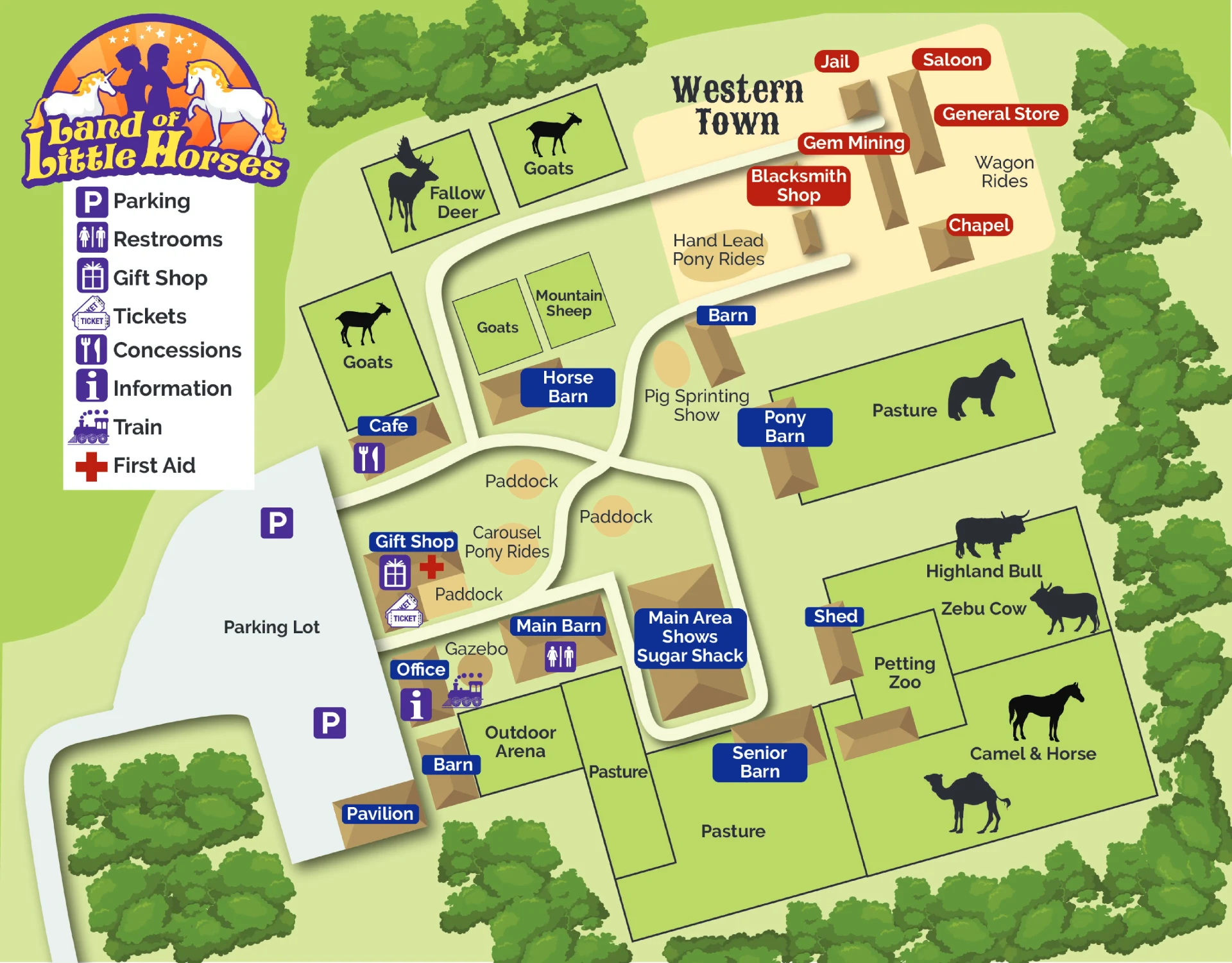 Land of Little Horses Map 2025
