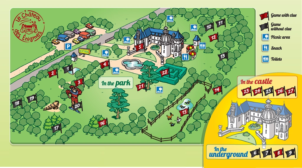 Le Château des Enigmes Map 2025